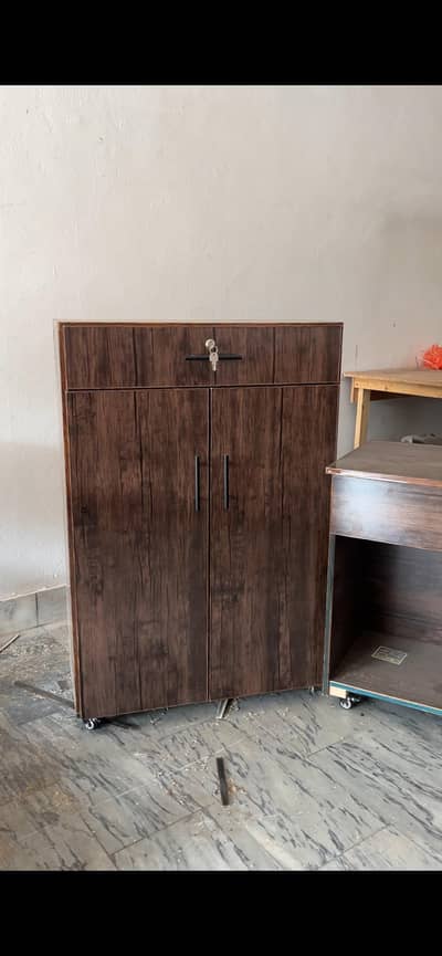shoes rack & machine rack condition new          PAK WOOD WORKS