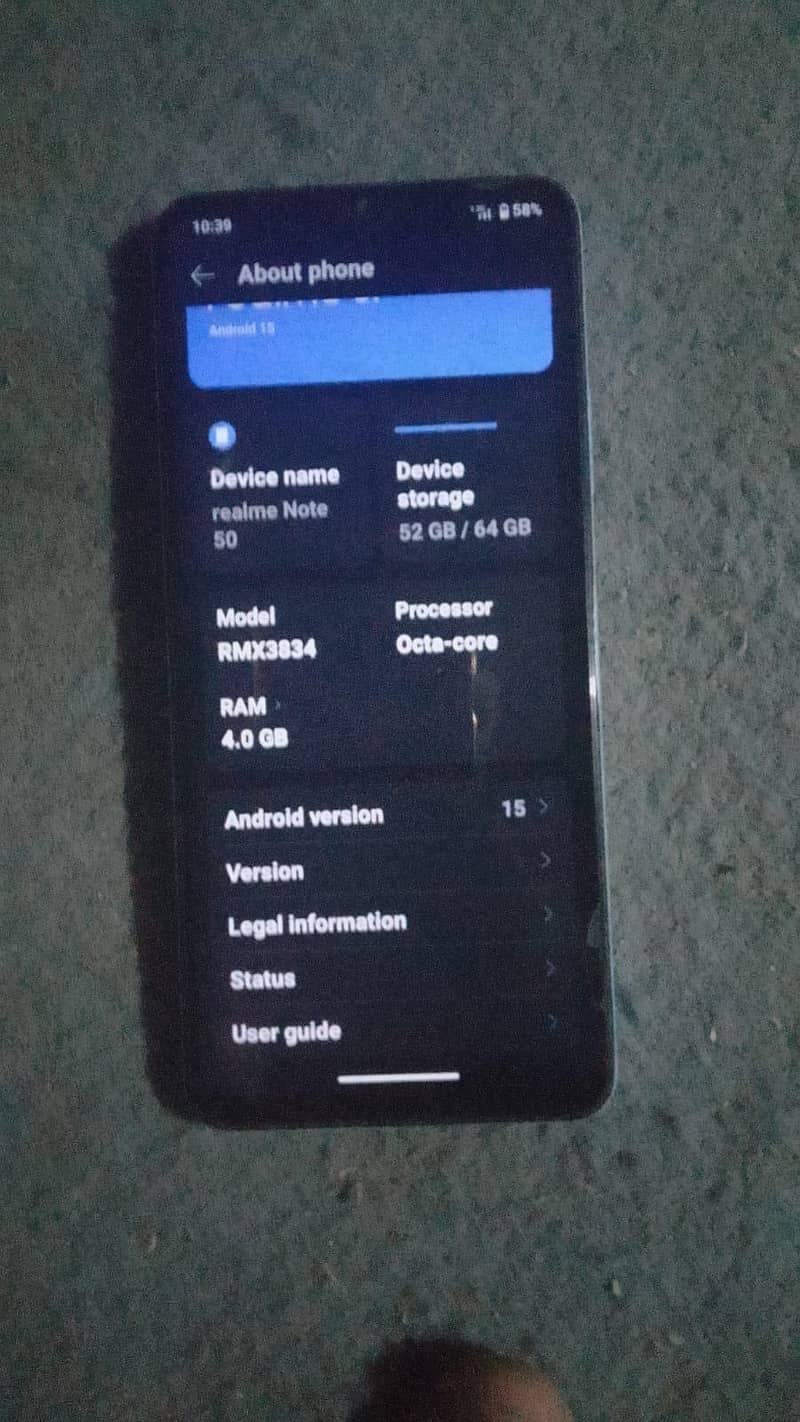 Realme Note 50 0