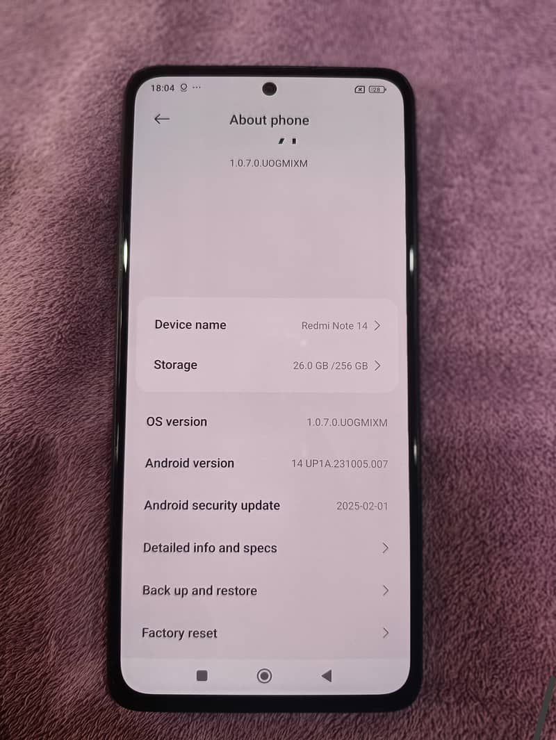 Xiaomi Redmi Note 14 6