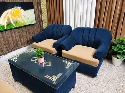 7 sofa and table for sale