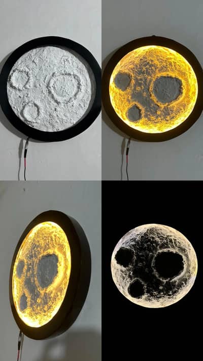 3D Moon Wall Light | Premium Decorative LED Moon Lamp | Wall Mounted
