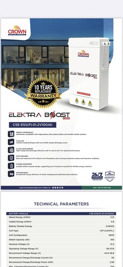 Crown 5kw battery