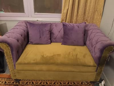 Beautiful 2-Seater Velvet Sofa 