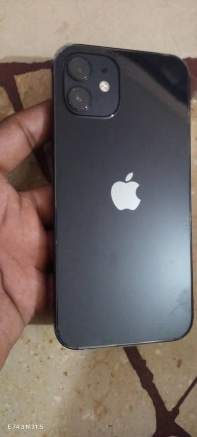 I phone 12 64 gb 10 by 10 candishn blue colour