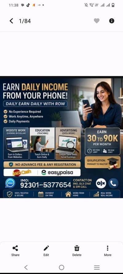 Online Jobs/ Education/ Data Entry/ Typing job/ Part Time Job/Teaching