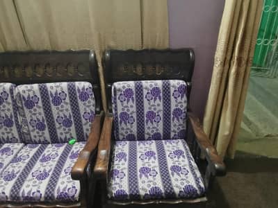 wooden sofa