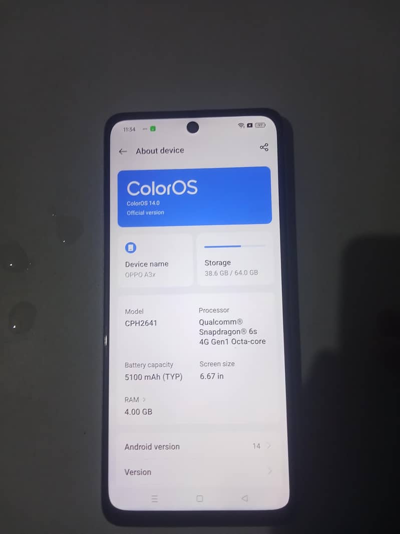 OPPO A3x 0