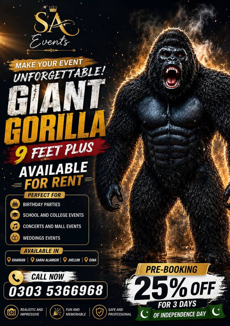 Dancing Gorilla available 0