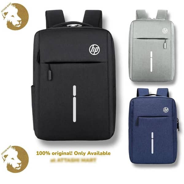 HP Original Premium Laptop Backpack | Water Resistant Shockproof Anti-Theft Business Travel Laptop Bag with USB Charging Port | Fits 14", 15", 15.6", 16" & 17" Inch Laptops Office, College, School, University & Travel | Black