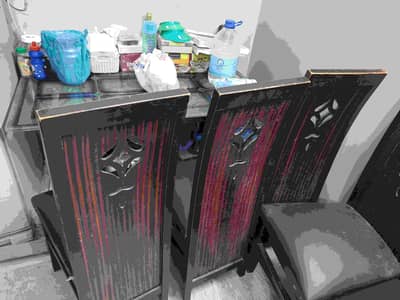 Dinning table with 6 chairs