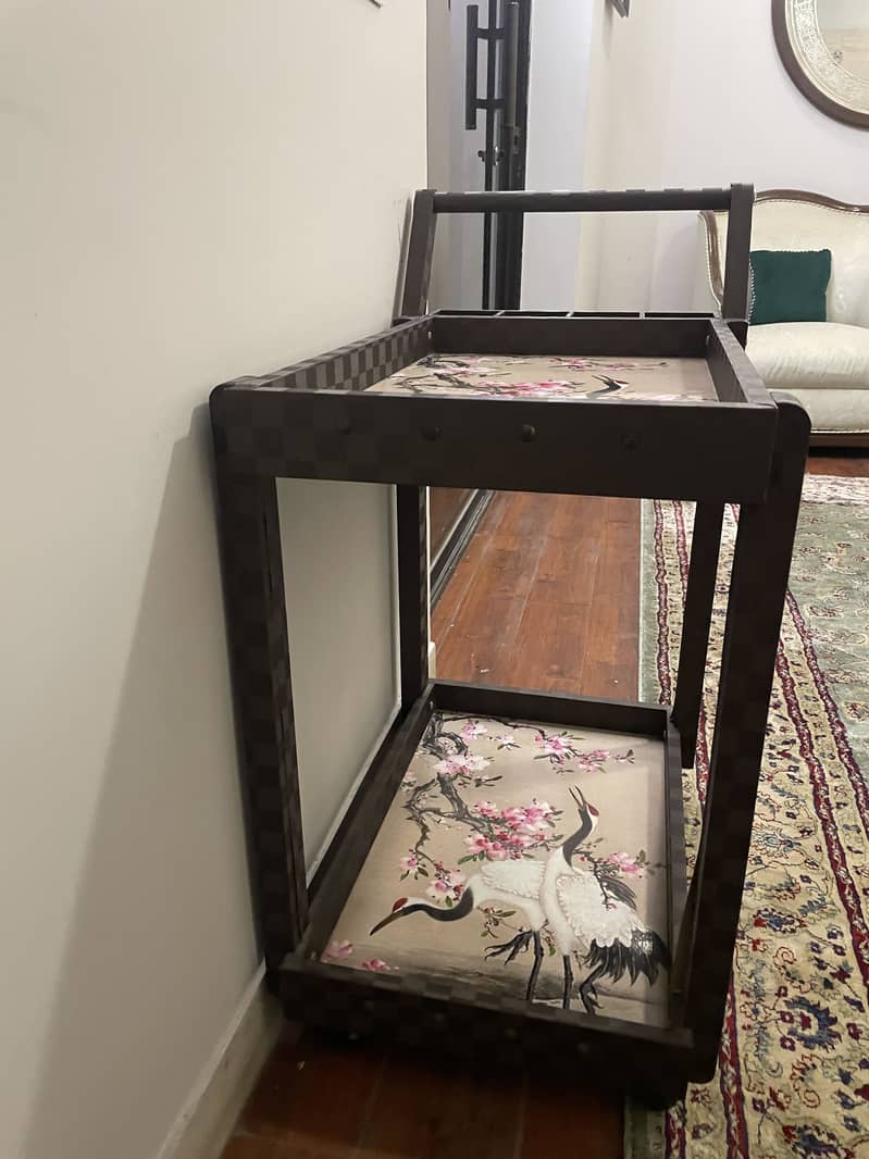 Customised multi purpose trolley with Multiple Serving Compartments 2