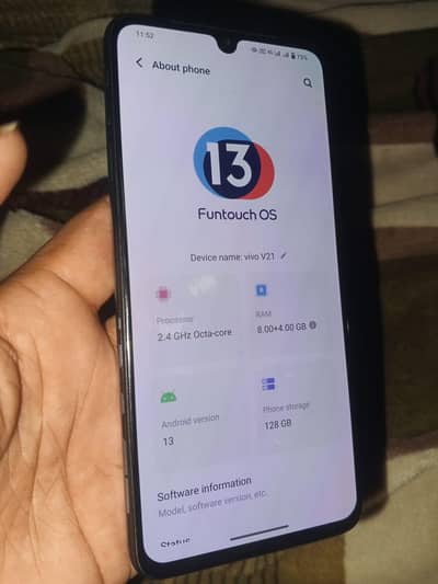Vivo V21 not open box sath