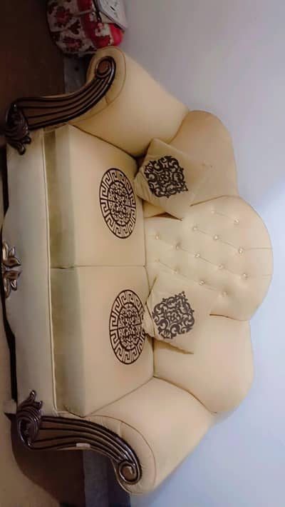 3 seater sofa and with sofa covers . .