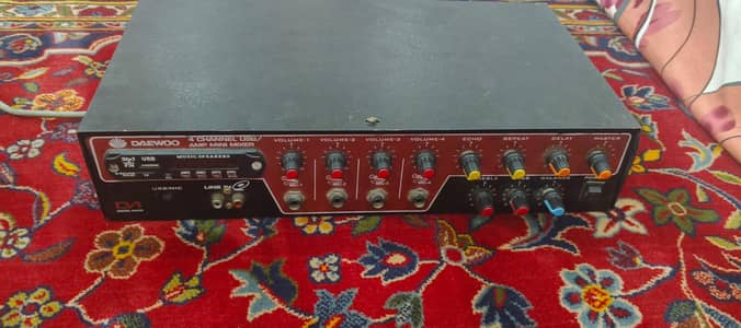 Daewoo 4-Channel USB/MP3 Amplifier Mini Mixer