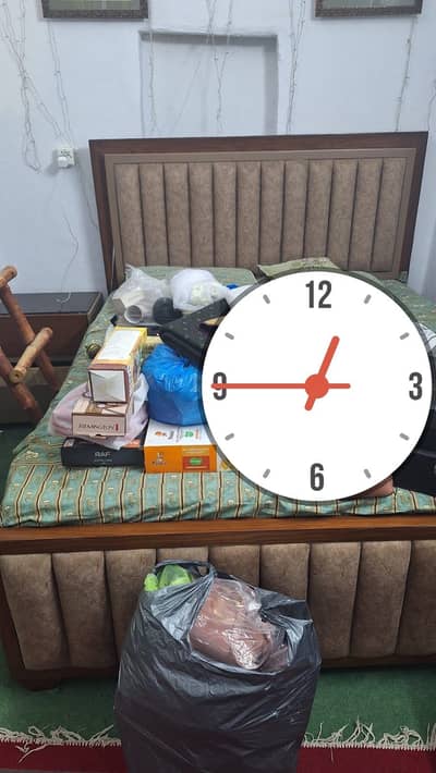 Modern and comfortable Bed set ( used only 1 year)
