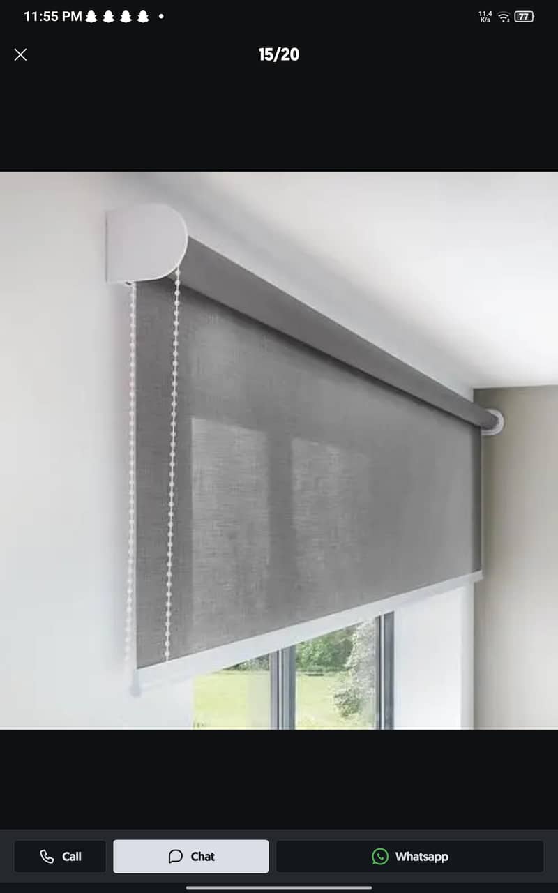 Blinds - Office Blinds - Roller Zebra Blind - Window Wooden Blinds 1