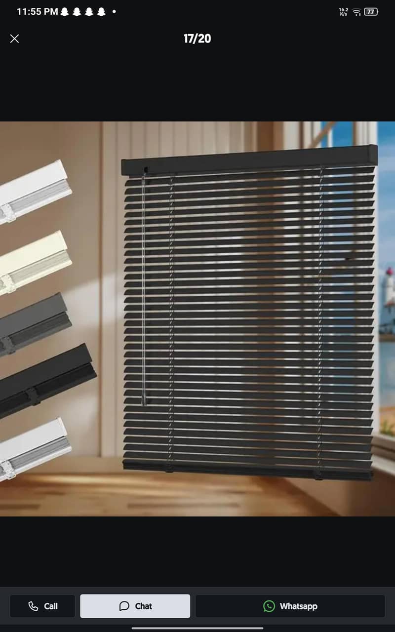 Blinds - Office Blinds - Roller Zebra Blind - Window Wooden Blinds 2