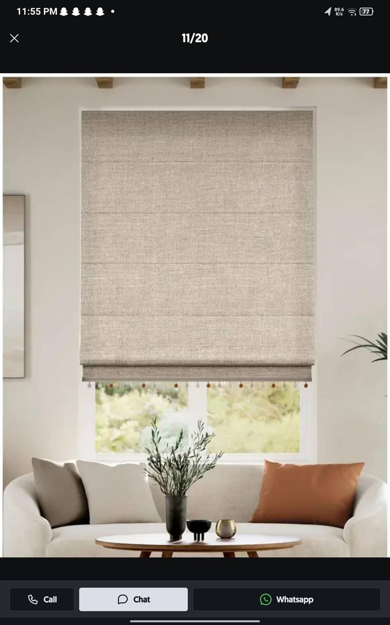 Blinds - Office Blinds - Roller Zebra Blind - Window Wooden Blinds 5