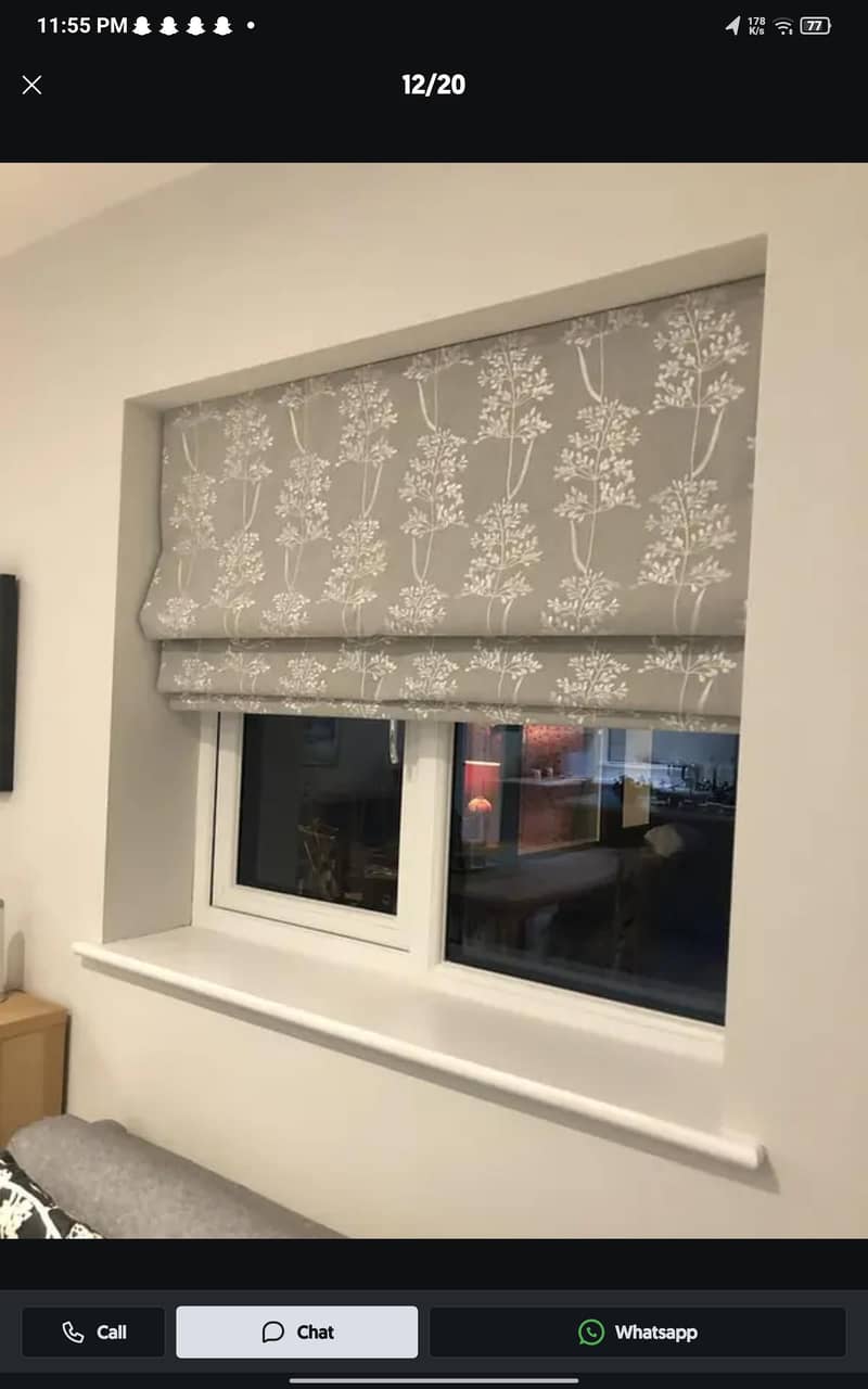 Blinds - Office Blinds - Roller Zebra Blind - Window Wooden Blinds 6