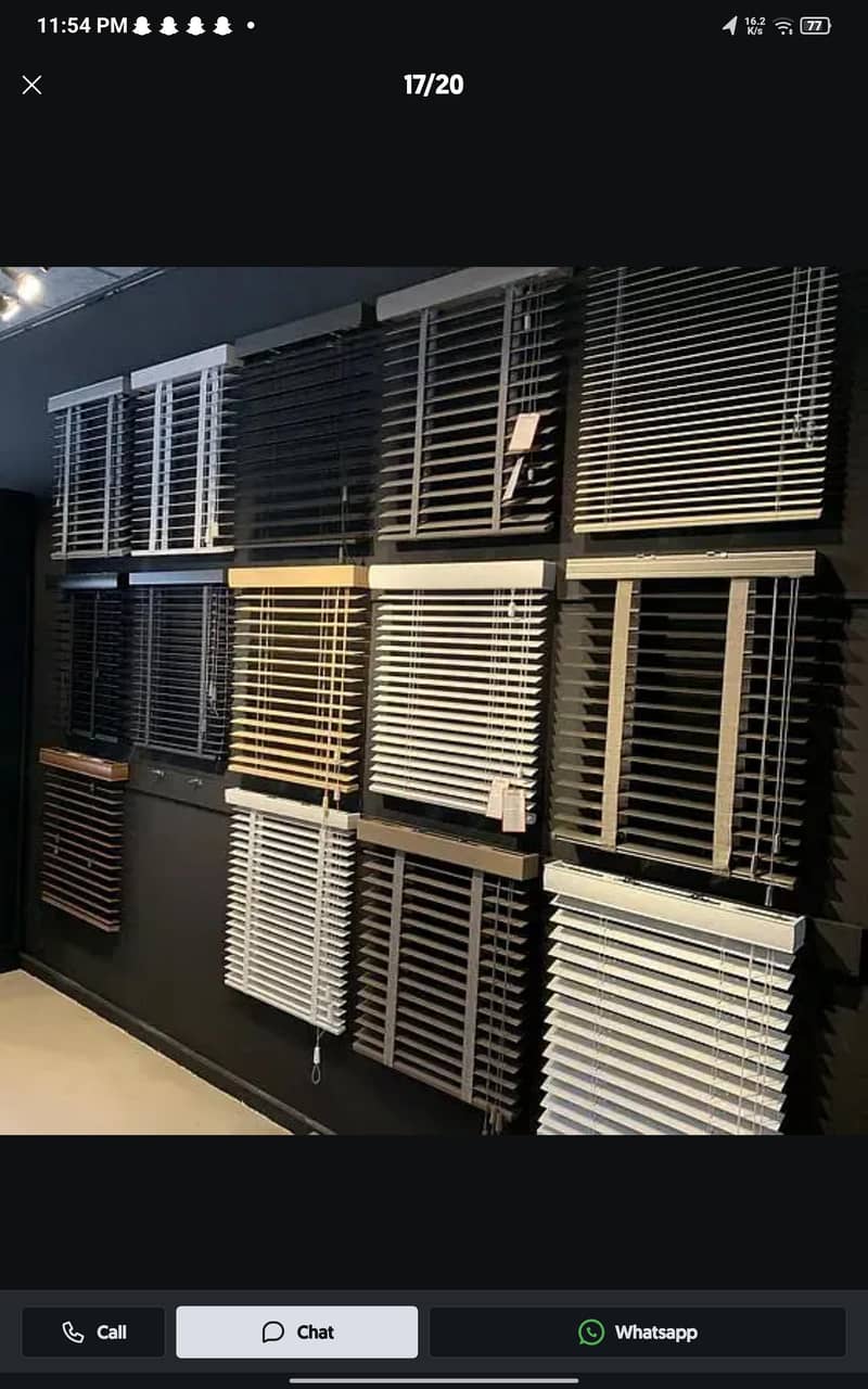 Blinds - Office Blinds - Roller Zebra Blind - Window Wooden Blinds 7