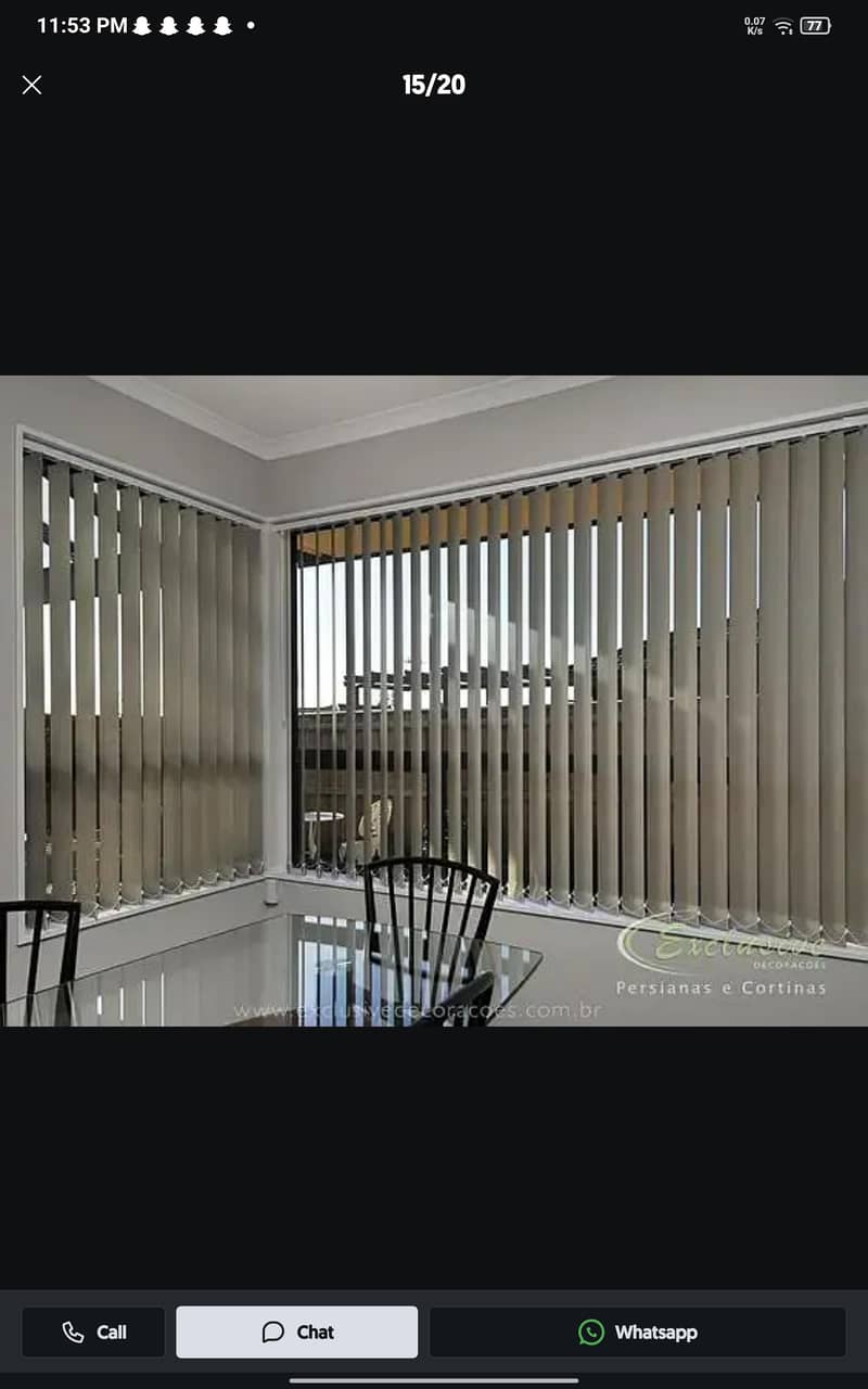 Blinds - Office Blinds - Roller Zebra Blind - Window Wooden Blinds 10