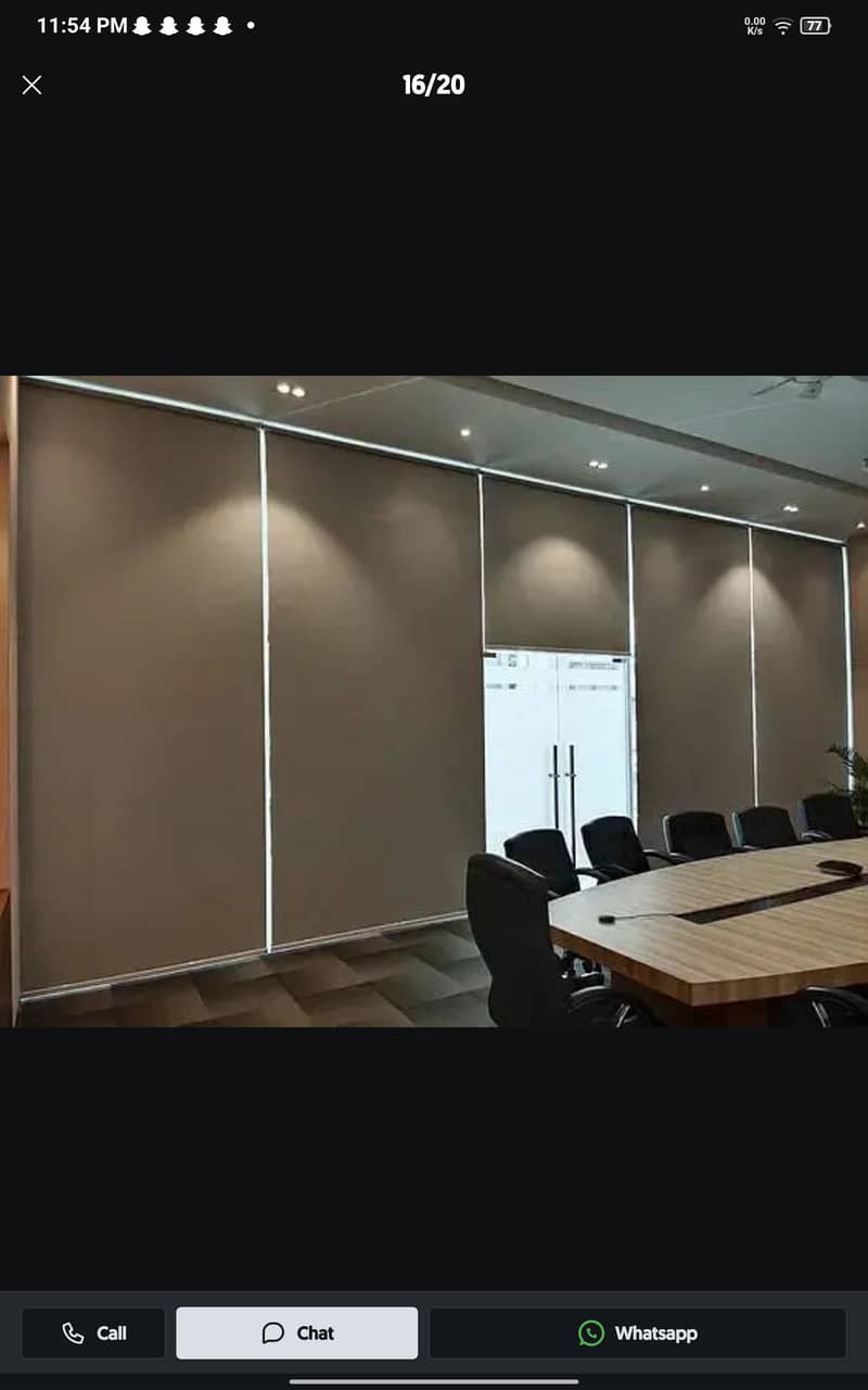 Blinds - Office Blinds - Roller Zebra Blind - Window Wooden Blinds 12