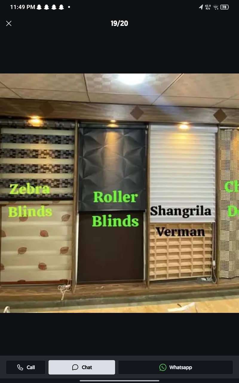 Blinds - Office Blinds - Roller Zebra Blind - Window Wooden Blinds 14