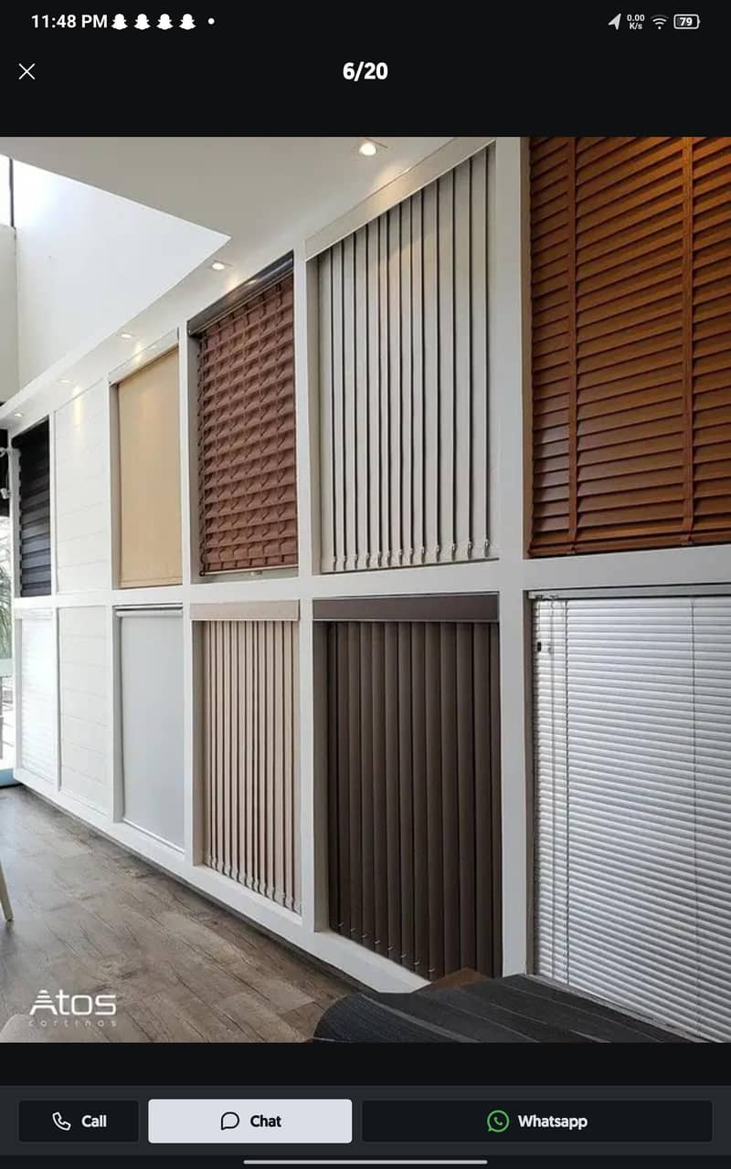 Blinds - Office Blinds - Roller Zebra Blind - Window Wooden Blinds 17