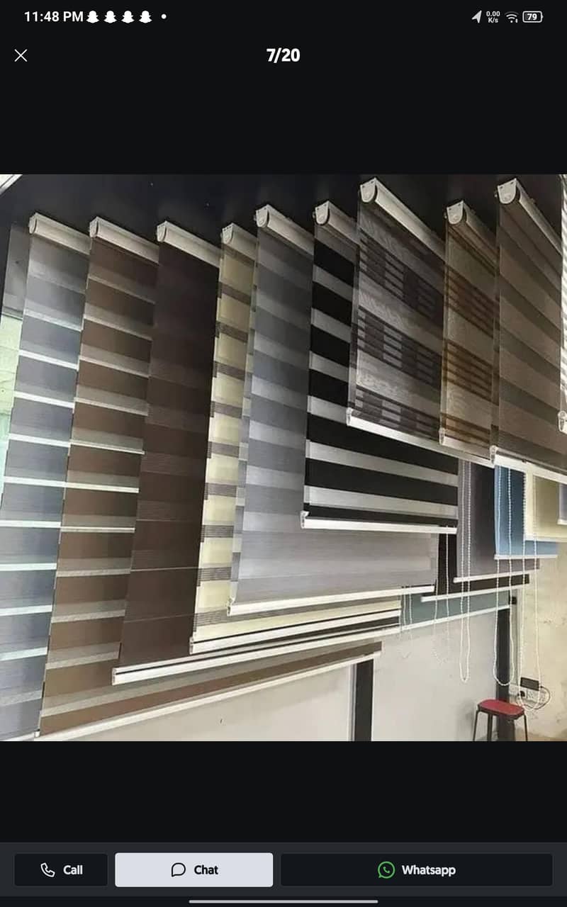 Blinds - Office Blinds - Roller Zebra Blind - Window Wooden Blinds 18