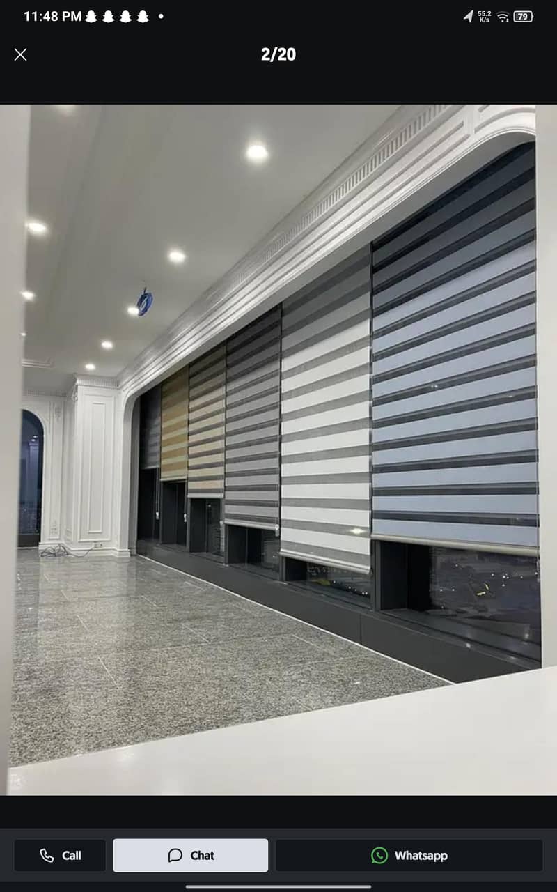 Blinds - Office Blinds - Roller Zebra Blind - Window Wooden Blinds 19