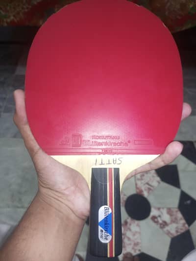 Penhold (short handle) table tennis racket
