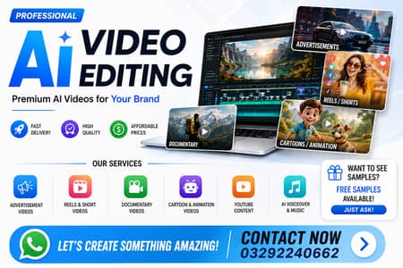 Professional AI Video Creation for YouTube, Businesses & Advertisemen