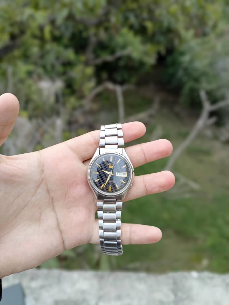 Seiko Automatic ,Black dial 1