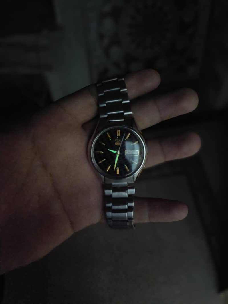 Seiko Automatic ,Black dial 4