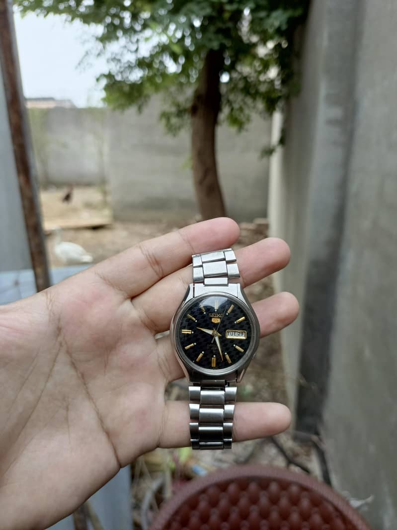 Seiko Automatic ,Black dial 7