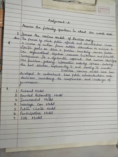 Handwritten Assignments & Typing Work Available