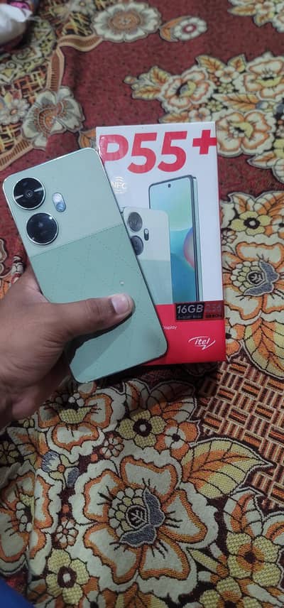 Itel P55 Plus 8gb 256gb with only box collection 10 by 8