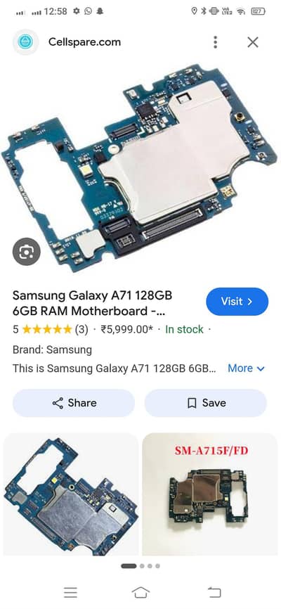 Need A71 Ok Motherboard
