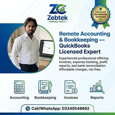 Remote Accounting & Bookkeeping Expert _ QuickBooks Licence Expert