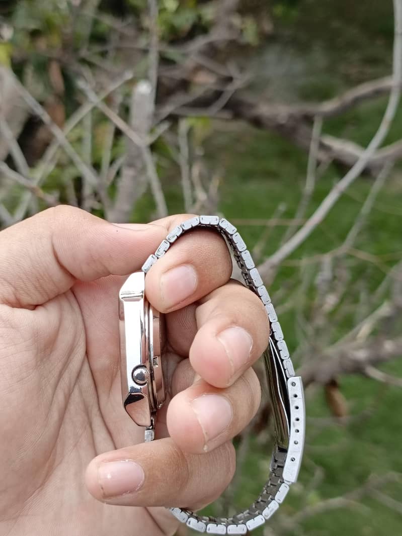 Seiko square white Dial Automatic 3
