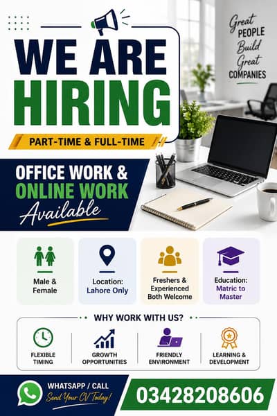 PART TIME WORK AVAILABLE FOR MALES AND FEMALES