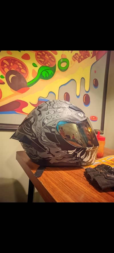 3 in 1 Helmet rare Venom and Snake Art L size