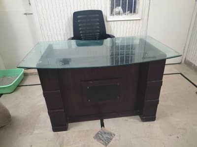 study/office table  adjustable chair