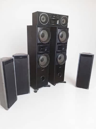 Sony SS-MSP7500 Tower Speakers Set - Heavy Bass - No Deck