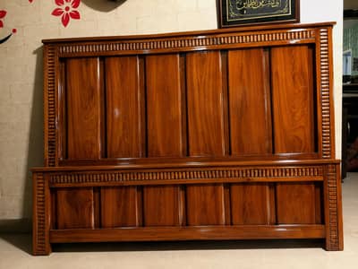 New pure wooden yellow pine wood king size bed