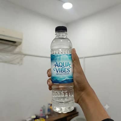 Aqua vibes pure minerl water branded campany  500ml and 1.5 liter