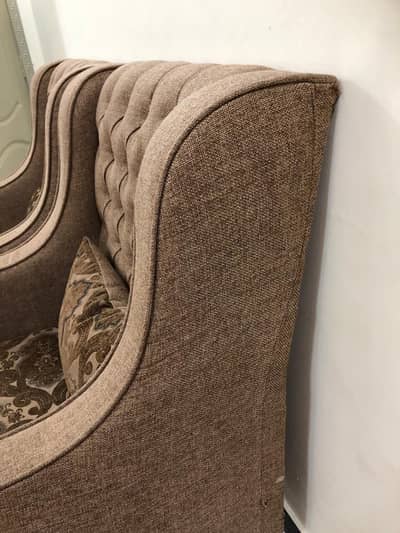 Brand New 2 Seater Wingback Chairs Set - Brown Tufted - Rawalpindi