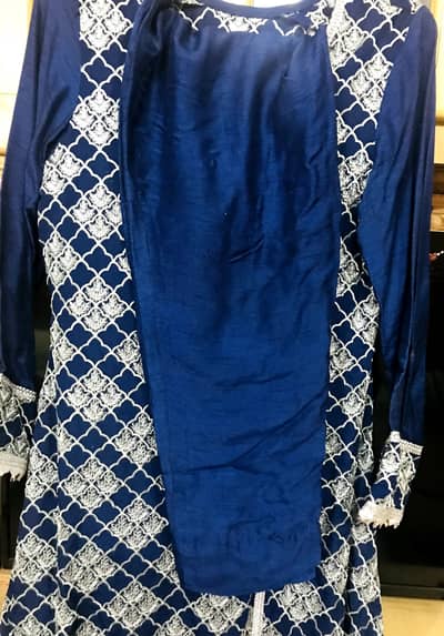 Blue Rawsilk dress for sale