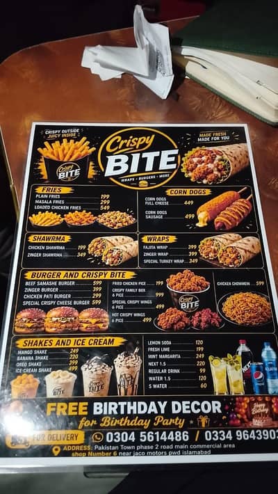 Running fast food setup for sale