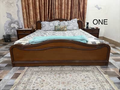 Bed Sets with side Tables and Dressing Tables and with Mattress